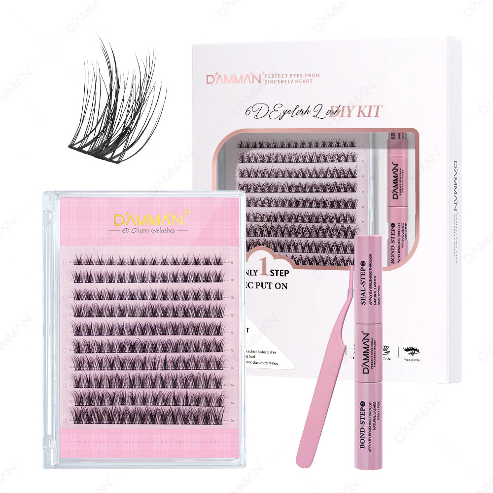 DAMMAN DIY Lash Cluster Kit DME-02 Individual Cluster Eyelash Extensions at Home