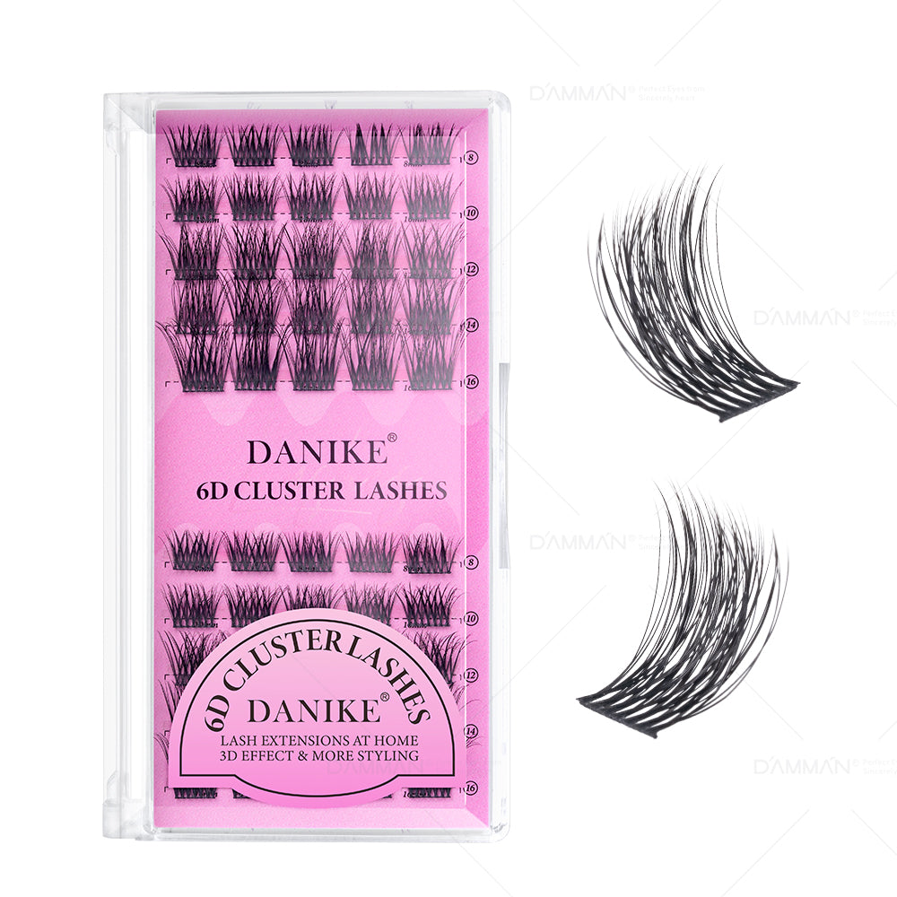DANIKE 6D DIY Lash Cluster D Curl Mix 8-16mm Individual Cluster - B59