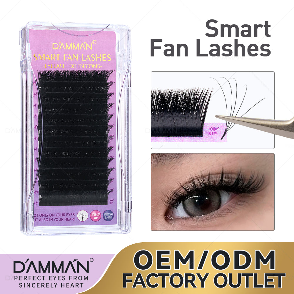 DAMMAN 0.05 Smart Fans Eyelash Extension Auto Fanning Lashes