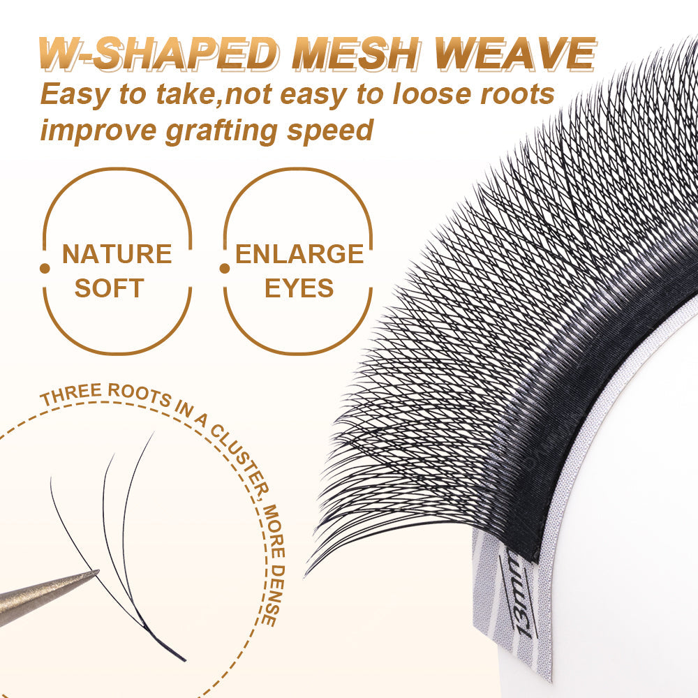 DAMMAN 0.05 C Curl 3D W Eyelash Extensions