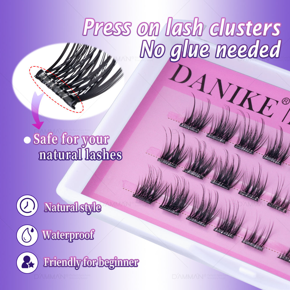 DANIKE Self Adhesive Lash Cluster - No.6 Press on Lash Clusters
