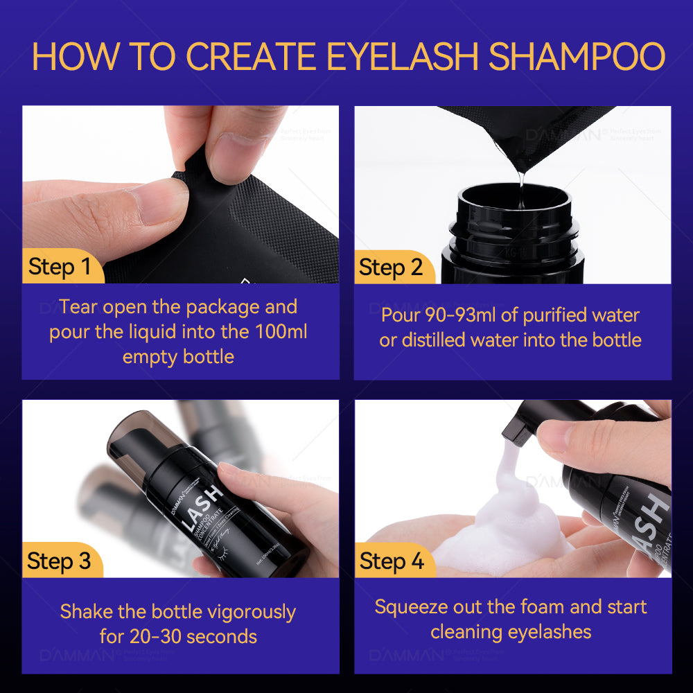 DAMMAN Aloe Lash Shampoo Concentrate Kit