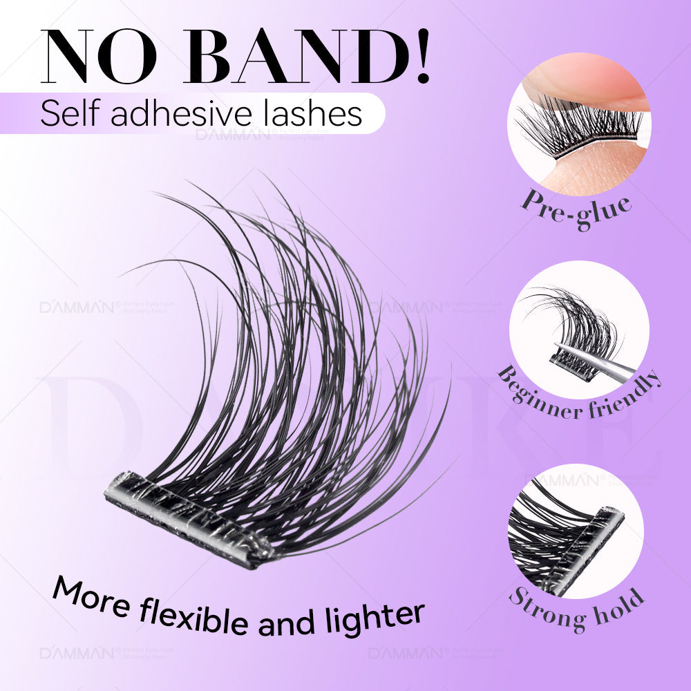 DANIKE Self Adhesive Lash Cluster - No.5 Press on Lash Clusters