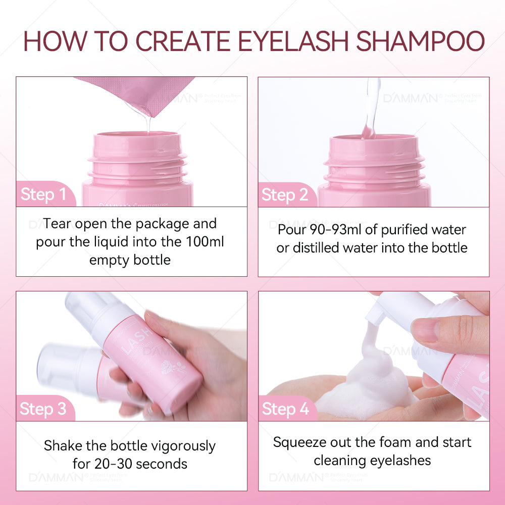 DAMMAN ROSE Lash Shampoo Kit