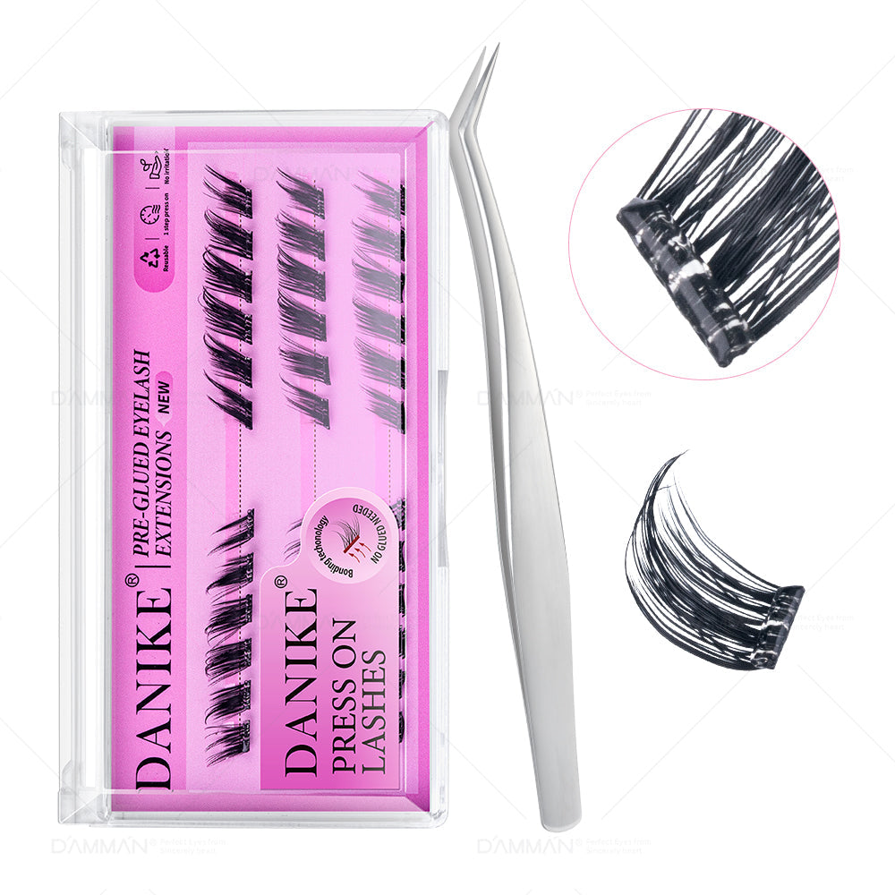DANIKE Self Adhesive Lash Cluster - No.3 Press on Lash Clusters