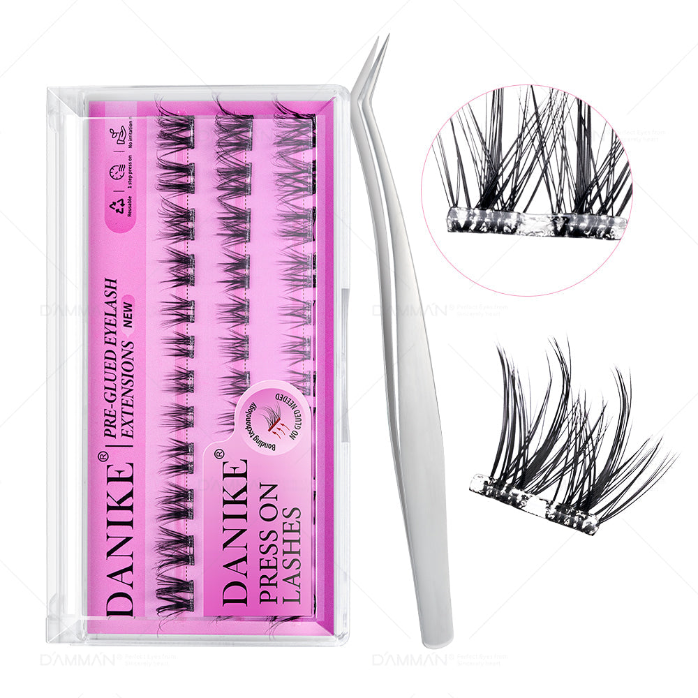 DANIKE Self Adhesive Lash Cluster - No.4 Press on Lash Clusters
