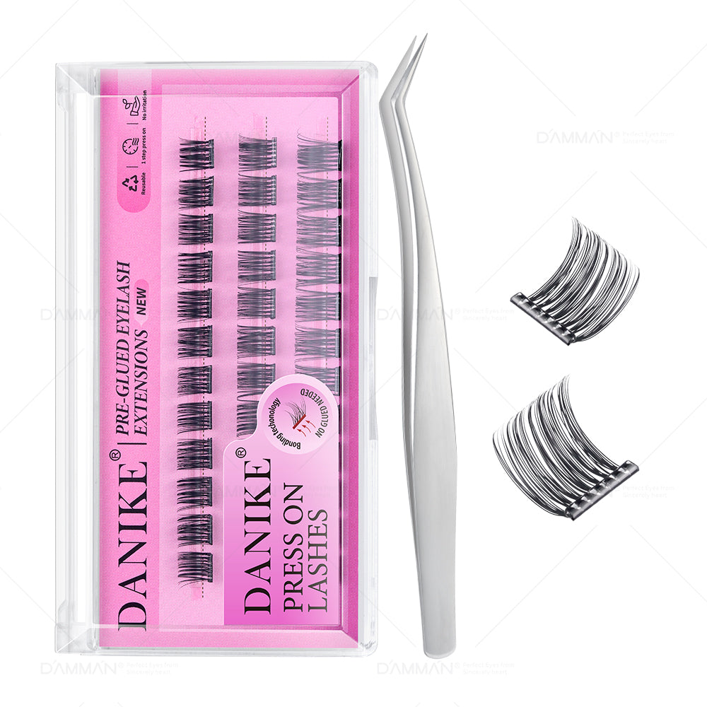 DANIKE Self Adhesive Lash Cluster - No.10 Press on Lash Clusters