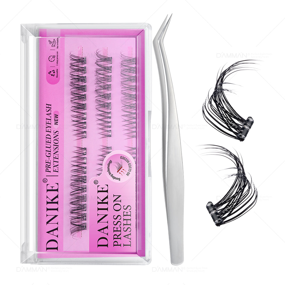 DANIKE Self Adhesive Lash Cluster - No.8 Press on Lash Clusters