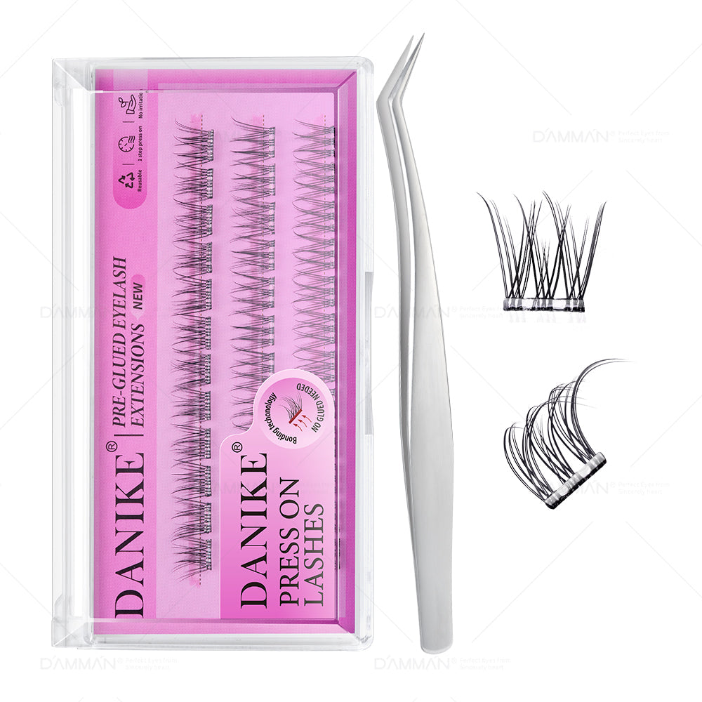 DANIKE Self Adhesive Lash Cluster - No.9 Press on Lash Clusters