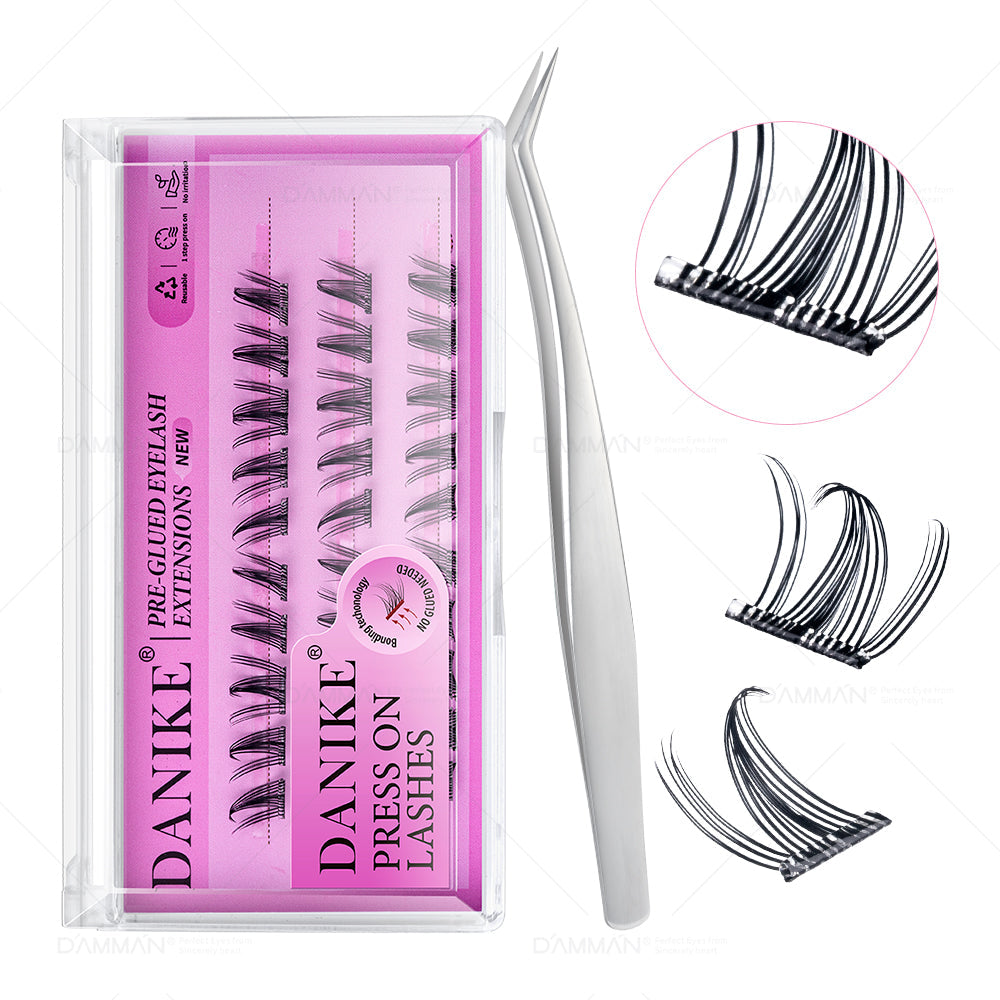 DANIKE Self Adhesive Lash Cluster - No.1 Press on Lash Clusters