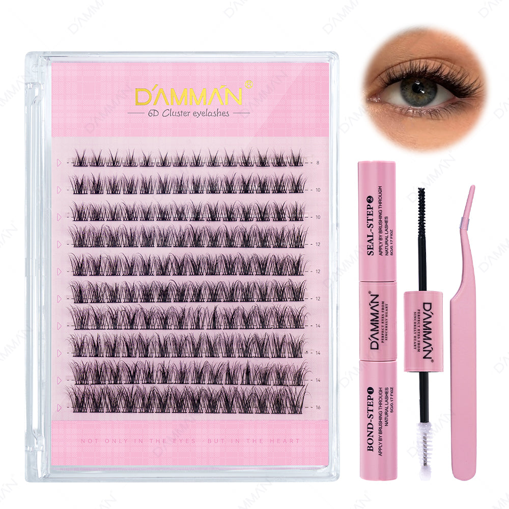 DAMMAN 6D Cluster Lash Natural Look Lash Cluster Kit DME-02