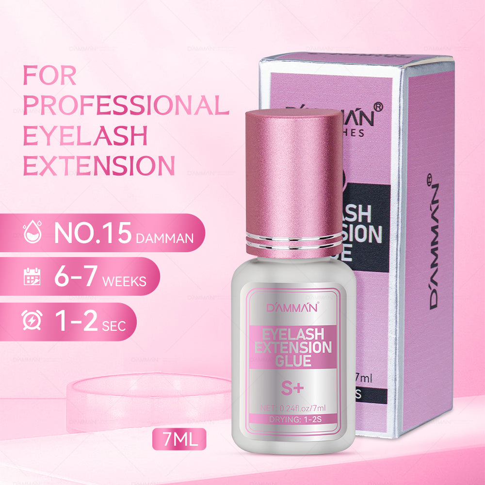 DAMMAN Eyelash Extension Glue 1-2s Fast Drying No.15 Lash Black Adhesive