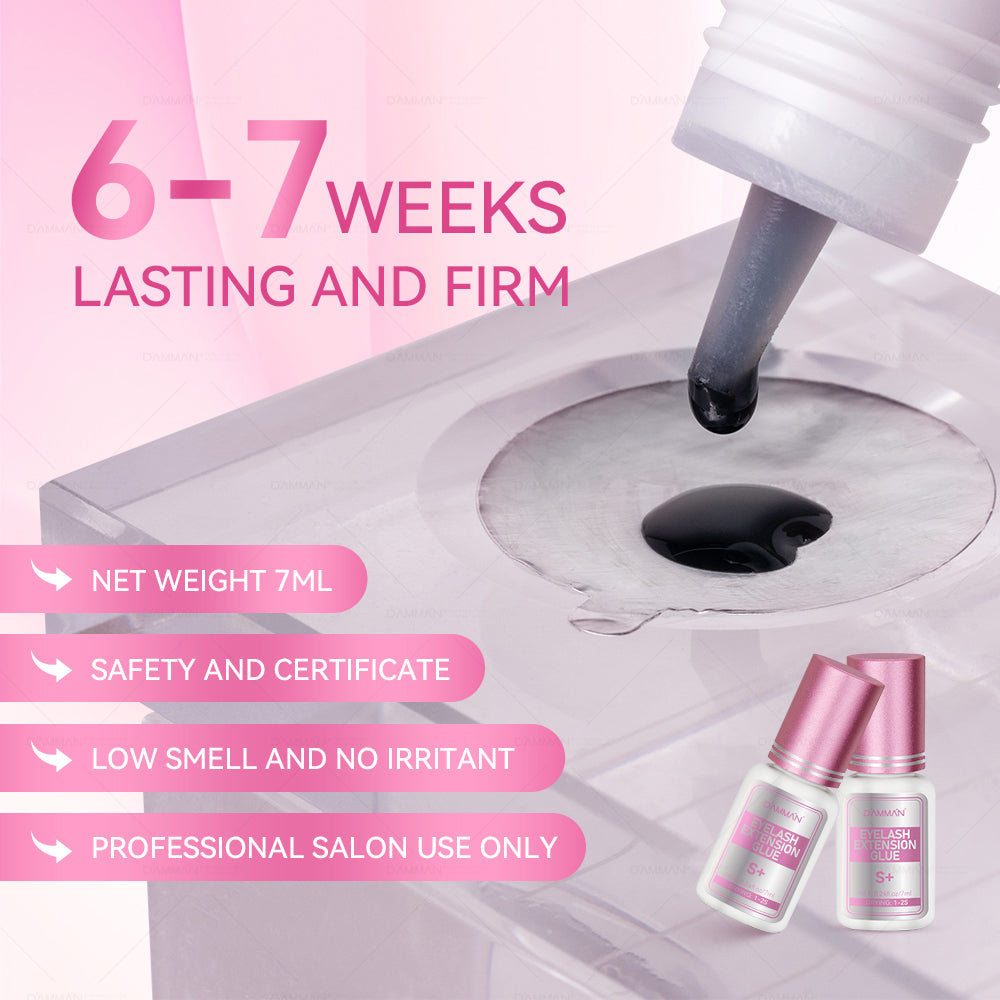 DAMMAN Eyelash Extension Glue 1-2s Fast Drying No.15 Lash Black Adhesive