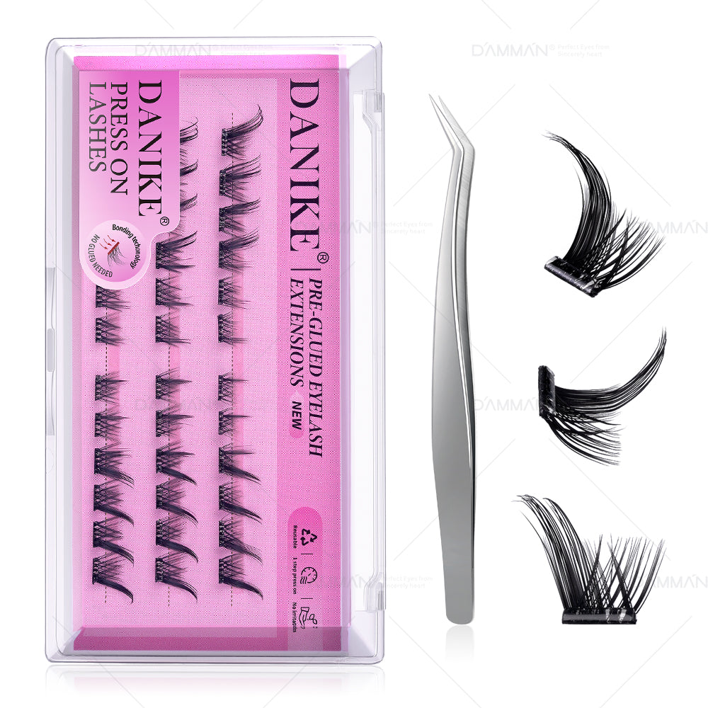 DANIKE Self Adhesive Lash Cluster - No.2 Press on Lash Clusters