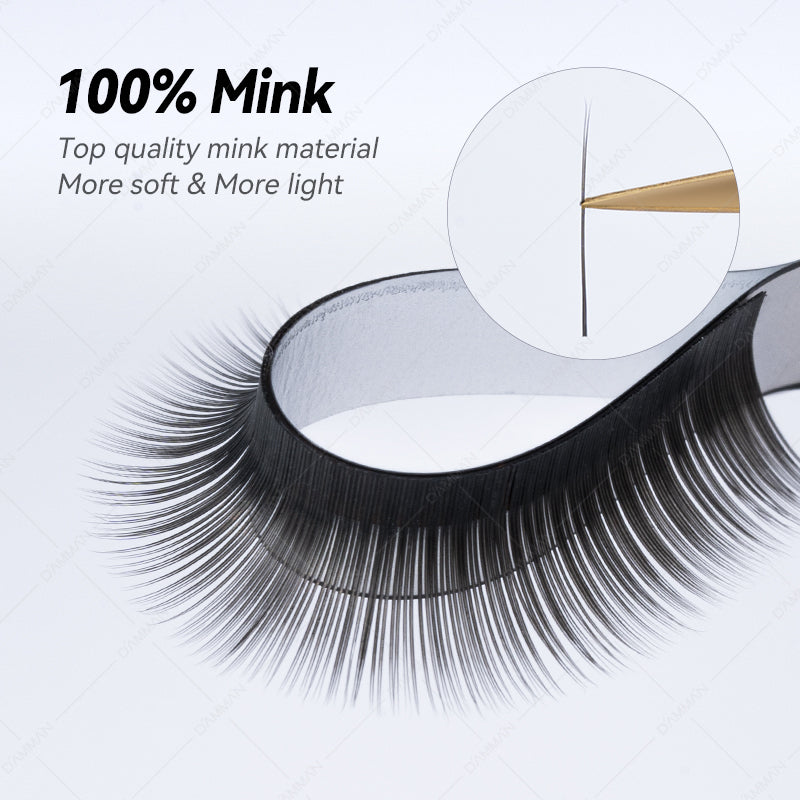 DAMMAN 0.15 Flat Eyelash Extension C D Curl