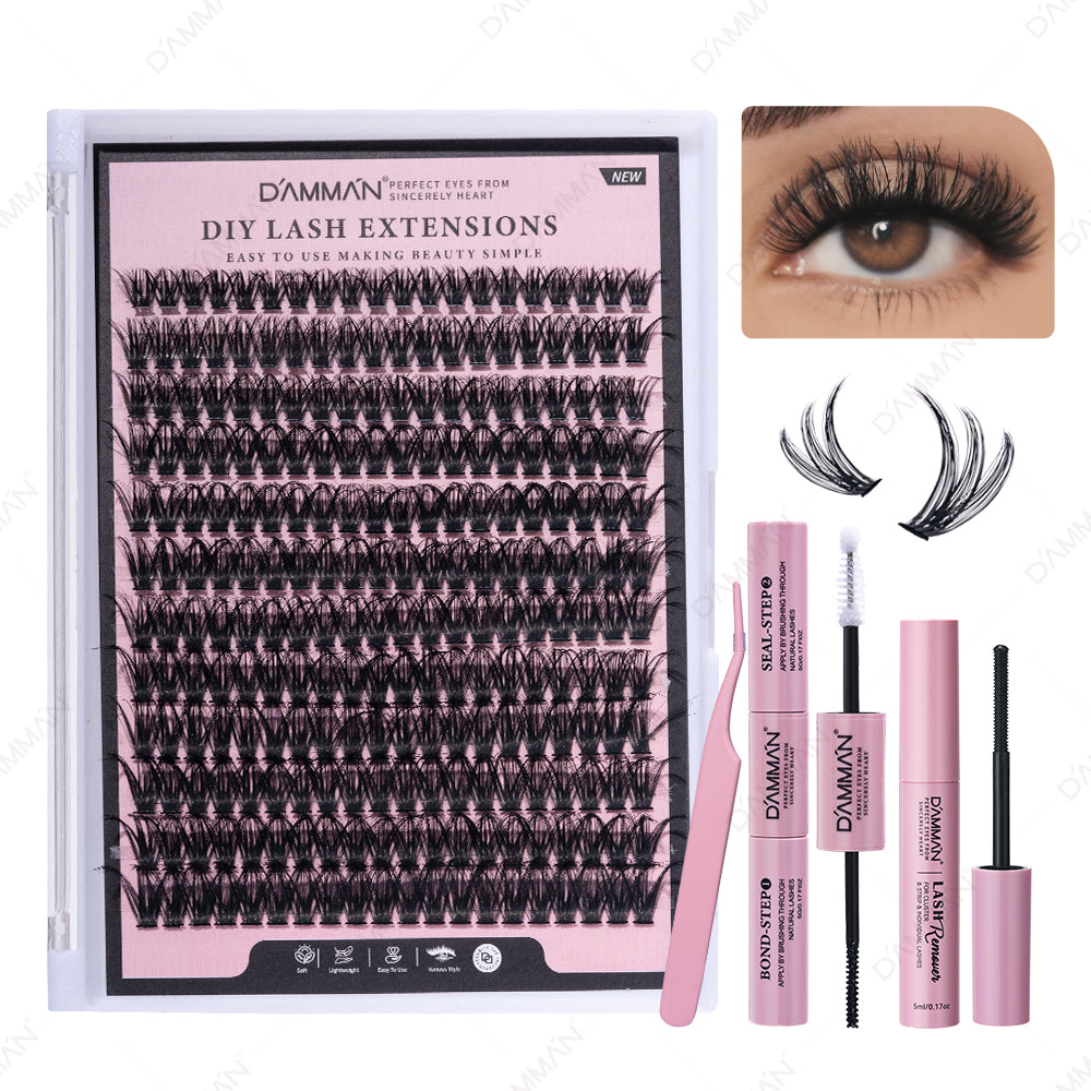 DAMMAN Fluffy DIY Lash Cluster Kit (4 Pieces)
