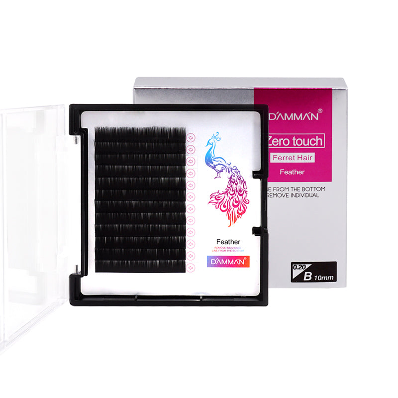 DAMMAN 0.20 Flat Eyelash Extension C D Curl